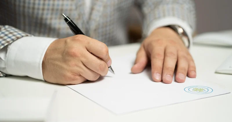 Les conditions pour qu'une signature pour ordre tienne